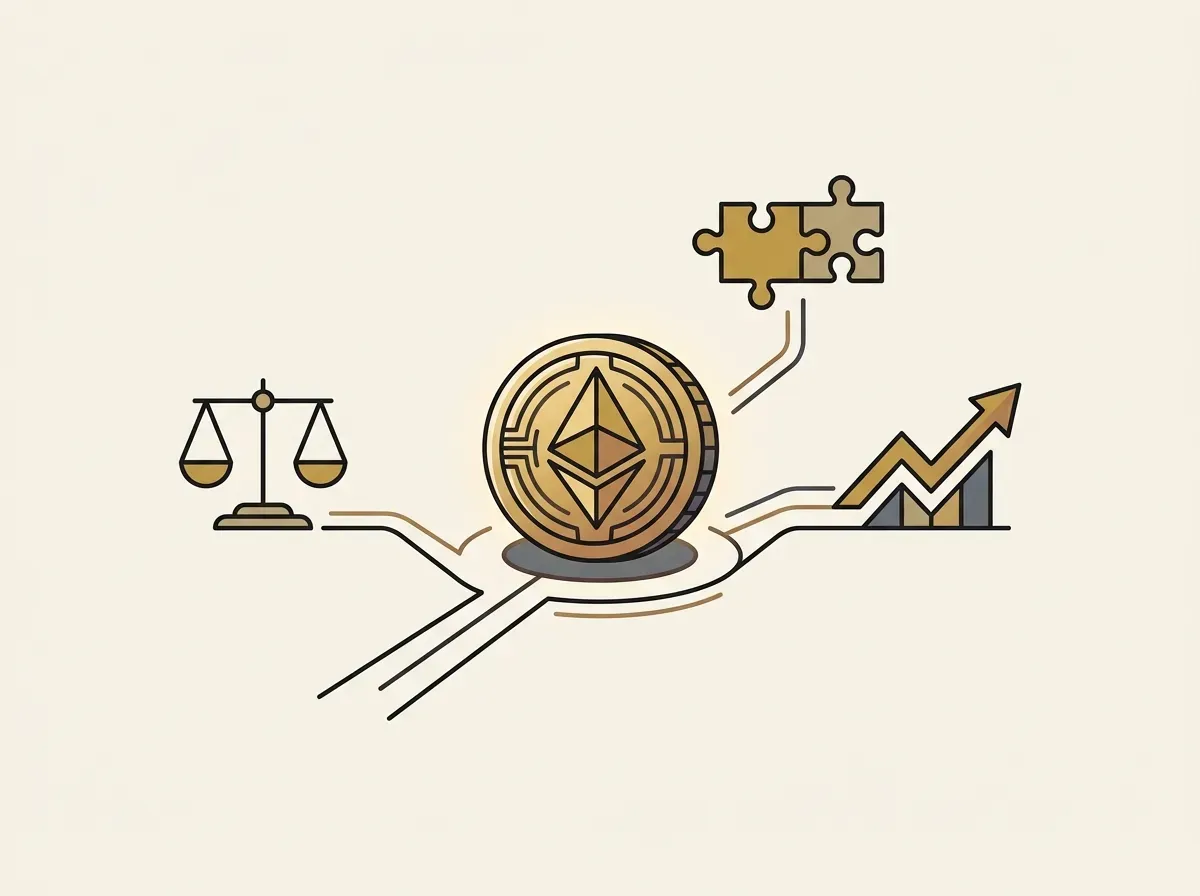 A central token connecting to icons for lending, liquidity, and trading, showing its DeFi utility.