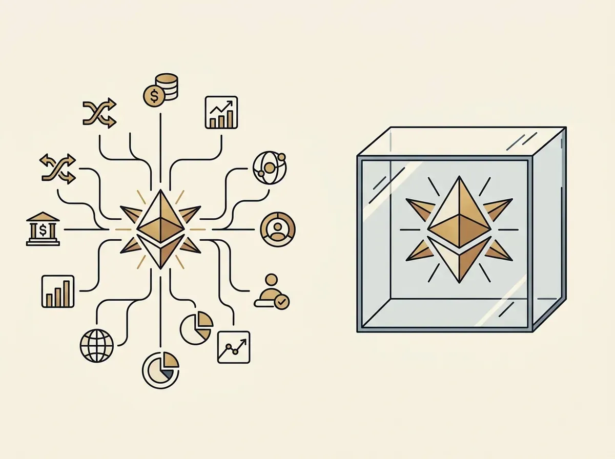 An illustration showing a composable asset being used in many applications versus an asset locked within a closed system.