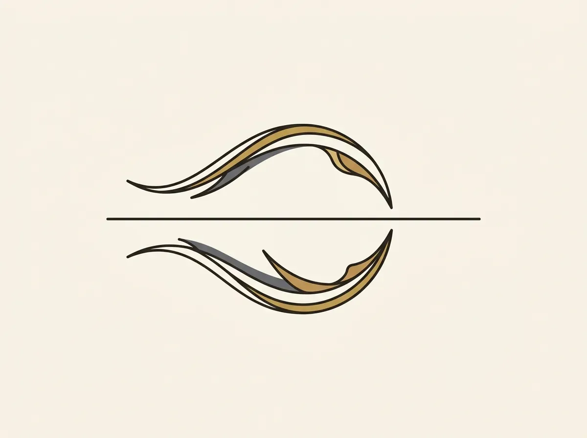 An abstract illustration of a sandwich attack, where a transaction is intercepted by predatory bots.