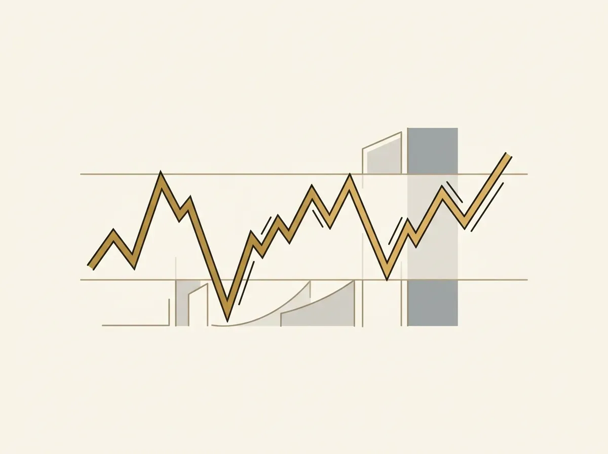 A price chart line is contained within a narrow channel, illustrating slippage protection.
