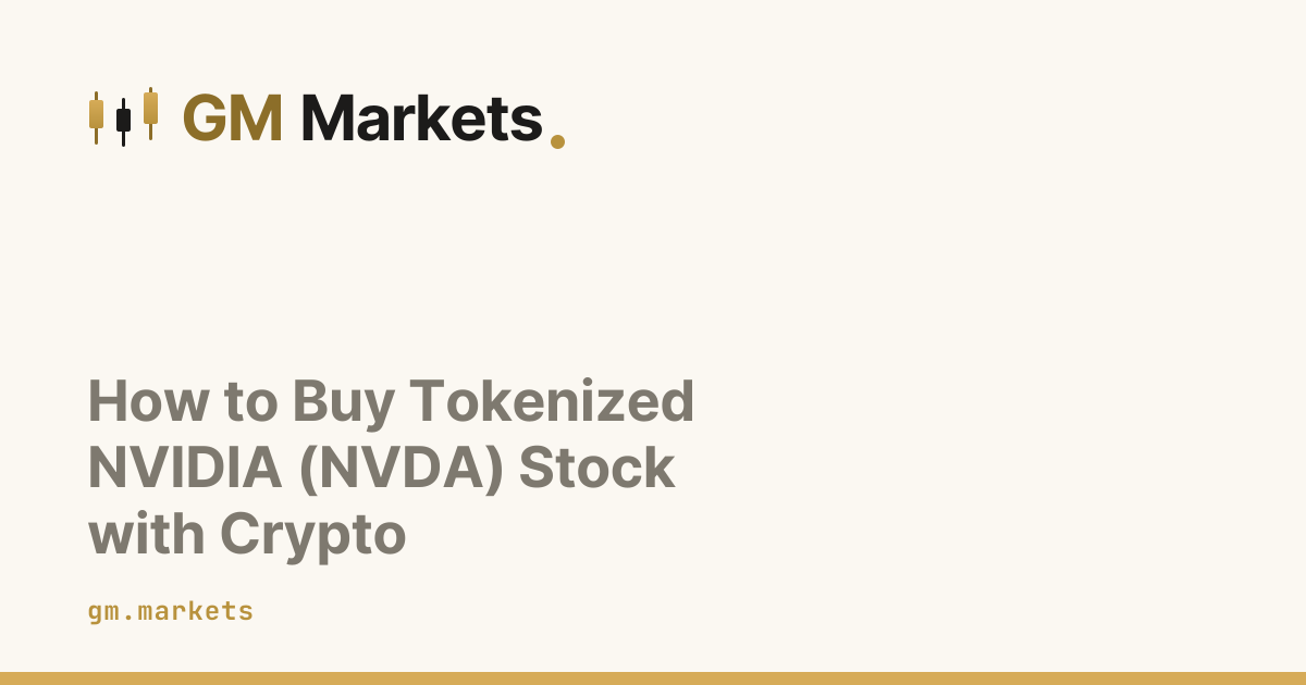 How to Buy Tokenized NVIDIA (NVDA) Stock with Crypto