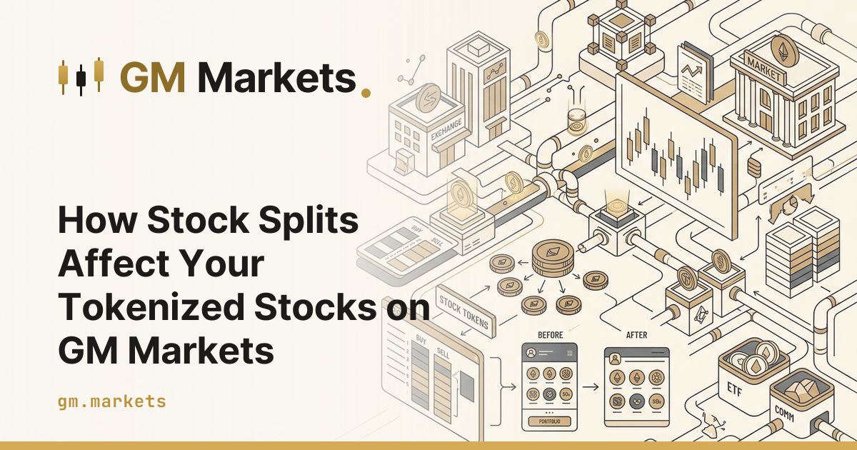 How Stock Splits Affect Your Tokenized Stocks on GM Markets