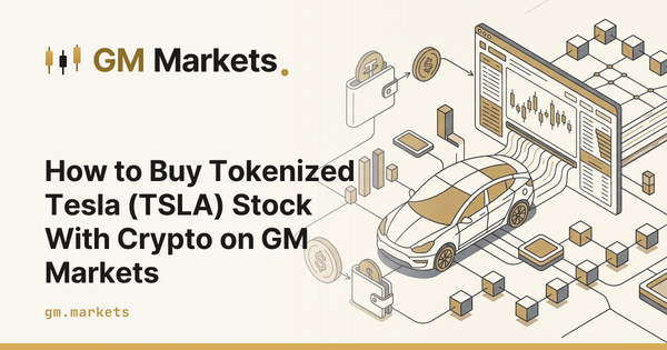 How to Buy Tokenized Tesla (TSLA) Stock With Crypto on GM Markets