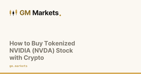 How to Buy Tokenized NVIDIA (NVDA) Stock with Crypto
