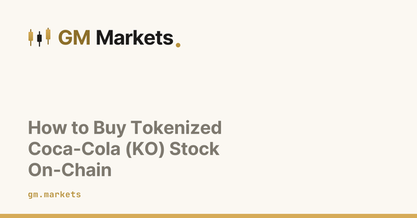 How to Buy Tokenized Coca-Cola (KO) Stock On-Chain