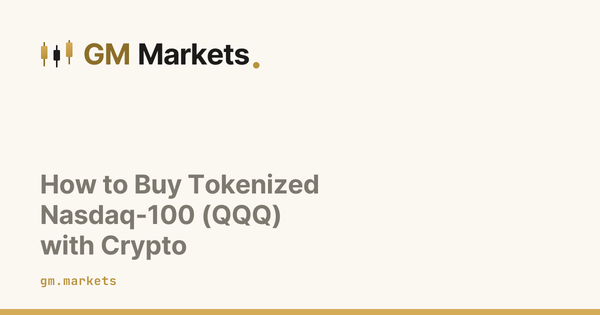 How to Buy Tokenized Nasdaq-100 (QQQ) with Crypto